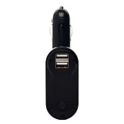 Автомобильный FM-трансмиттер - FM-I9  2USB, mini jack 3,5 мм (black) 