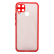 Чехол-накладка - PC057 для "OPPO realme C25 Global/realme C25s Global/realmi C15" (red/black)