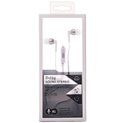 Проводные наушники с микрофоном внутриканальные Elmcoei EV108 Dolby Jack 3,5  (white)