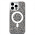 Чехол-накладка - SM029 POSH SHINE SafeMag для "Apple iPhone 15 Pro Max" россыпь кристаллов (white titanium)