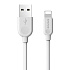 Кабель USB - Apple lightning Borofone BX14 12W 100см 2,4A  (white)