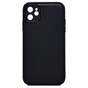 Чехол-накладка - PC084 экокожа для "Apple iPhone 11" (black) (219647)