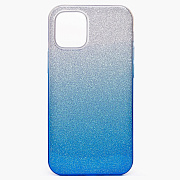 Чехол-накладка - SC097 Gradient для "Apple iPhone 12 mini" (blue/silver)