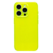 Чехол-накладка - SC344 для "Apple iPhone 15 Pro" (transparent/yellow) (232006)