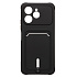 Чехол-накладка - SC304 с картхолдером для "Tecno Spark 40" (black) (241205)