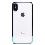 Чехол-накладка - PC073 с закрытой камерой для "Apple iPhone X/iPhone XS" (green) (213864)