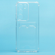 Чехол-накладка - SC276 с картхолдером для "Realme C71" (transparent) (241118)