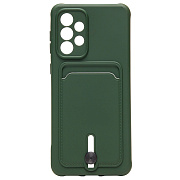 Чехол-накладка - SC304 с картхолдером для "Samsung SM-A336 Galaxy A33 5G" (dark green) (208755)