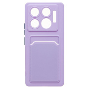 Чехол-накладка - SC337 с картхолдером для "Infinix GT 20 Pro" (light violet) (232737)