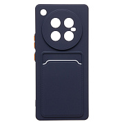 Чехол-накладка - SC337 с картхолдером для "Infinix Zero 40 5G" (dark blue) (237032)