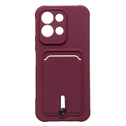 Чехол-накладка - SC304 с картхолдером для "Xiaomi Redmi 17 4G" (bordo) (246603)