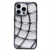 Чехол-накладка - SC340 для "Apple iPhone 15 Pro Max" (transparent/black) (230397)
