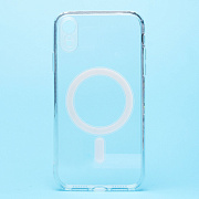 Чехол-накладка - SM008 SafeMag с закрытой камерой для "Apple iPhone XR" (прозрачный)