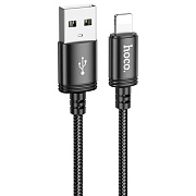 Кабель USB - Apple lightning Hoco X91  300см 2,4A  (black)