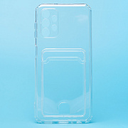 Чехол-накладка - SC276 с картхолдером для "Samsung SM-A135 Galaxy A13 4G" (transparent) (210436)