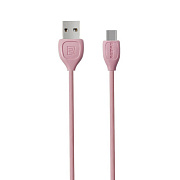 Кабель USB - Type-C Remax RC-050a Lesu  100см 2A  (pink)