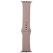 Ремешок - ApW Sport Band Apple Watch 42/44/45/49 mm силикон на кнопке (L) (light grey)