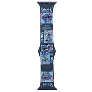 Ремешок - ApW01 Apple Watch 42/44/45/49 mm силикон (004) (black)