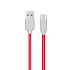 Кабель USB - Type-C Hoco X11 5A Rapid  120см 5A  (white/red)