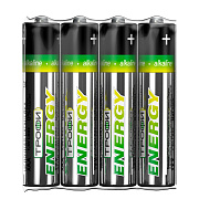 Батарейка AAA Трофи LR03 ENERGY Alkaline (4) (60/960)