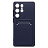 Чехол-накладка - SC337 с картхолдером для "Samsung Galaxy S25 Ultra" (dark blue) (239048)