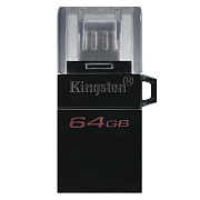 Флэш накопитель USB 64 Гб Kingston DataTraveler MicroDuo3 3.0 OTG (micro USB/USB) (black) 