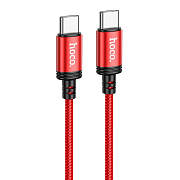Кабель Type-C - Type-C Hoco X89 Wind PD 60W 100см 3A  (red)