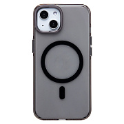 Чехол-накладка - SM039 SafeMag для "Apple iPhone 13/iPhone 14" (black/transparent) (238605)