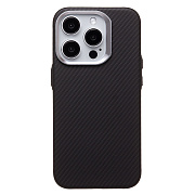 Чехол-накладка - SM028 SafeMag Carbon для "Apple iPhone 15 Pro" (black) (234708)