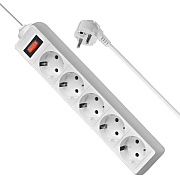 Сетевой фильтр Defender ES, 5 розеток, 3 м (white)