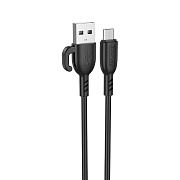 Кабель USB - micro USB Borofone BX91 12W 100см 2,4A  (black)