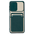 Чехол-накладка - SC280 с картхолдером для "Samsung SM-A225 Galaxy A22 4G/SM-M225 Galaxy M22" (dark green)