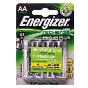 Аккумулятор AA Energizer R6 Power Plus (4-BL) Ni-MH 2000 mAh Pre-Ch