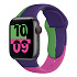 Ремешок - ApW Apple Watch 42/44/45/49 mm силикон на кнопке (008) (multicolor)