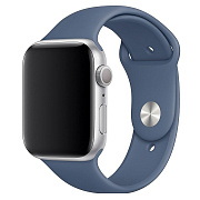 Ремешок - ApW Sport Band Apple Watch 38/40/41 mm силикон на кнопке (S) (dark blue)