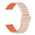Ремешок - WB32 Универсальный 22мм силикон на магните (sand pink/orange)