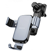 Держатель автомобильный Borofone гравитационный BH94 Warrior в дефлектор (black metal gray)