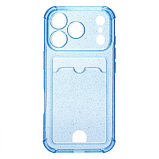 Чехол-накладка - SC300 с картхолдером для "Apple iPhone 17 Pro" (deep blue)