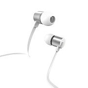 Проводные наушники с микрофоном внутриканальные Hoco M63 Ancient sound Jack 3,5  (silver)