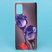 Чехол-накладка - SC185 для "Samsung SM-A415 Galaxy A41" (006) (black/blue)