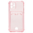 Чехол-накладка - SC300 с картхолдером для "Apple iPhone 12" (pink)