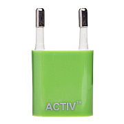Адаптер Сетевой Activ Clean Line USB 1,5A/7,5W (green)