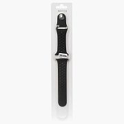 Ремешок - ApW Sport N Apple Watch 38/40/41 mm силикон на кнопке (S) (black)