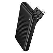 Внешний аккумулятор Borofone BJ79 10W (5V/2A) 10000mAh Type-C/USB/Type-C/Lightning (black)