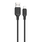 Кабель USB - Apple lightning Hoco X90 Cool 12W 100см 2,4A  (black)