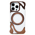 Чехол-накладка - SMZ08 Glassy SafeMag для "Apple iPhone 16 Pro" (gold)