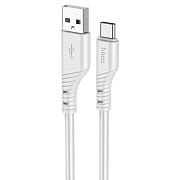 Кабель USB - Type-C Hoco X97 Crystal 18W 100см 3A  (light gray)