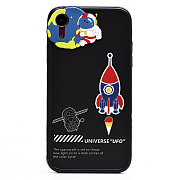 Чехол-накладка - SC247 для "Apple iPhone XR" (002) (black)