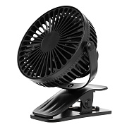 Вентилятор - портативный G16 (крепление прищепка) (black)