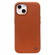 Чехол-накладка Cellis SM030 SafeMag для "Apple iPhone 13/iPhone 14" Натуральная кожа зернистая (brown) (237465)
